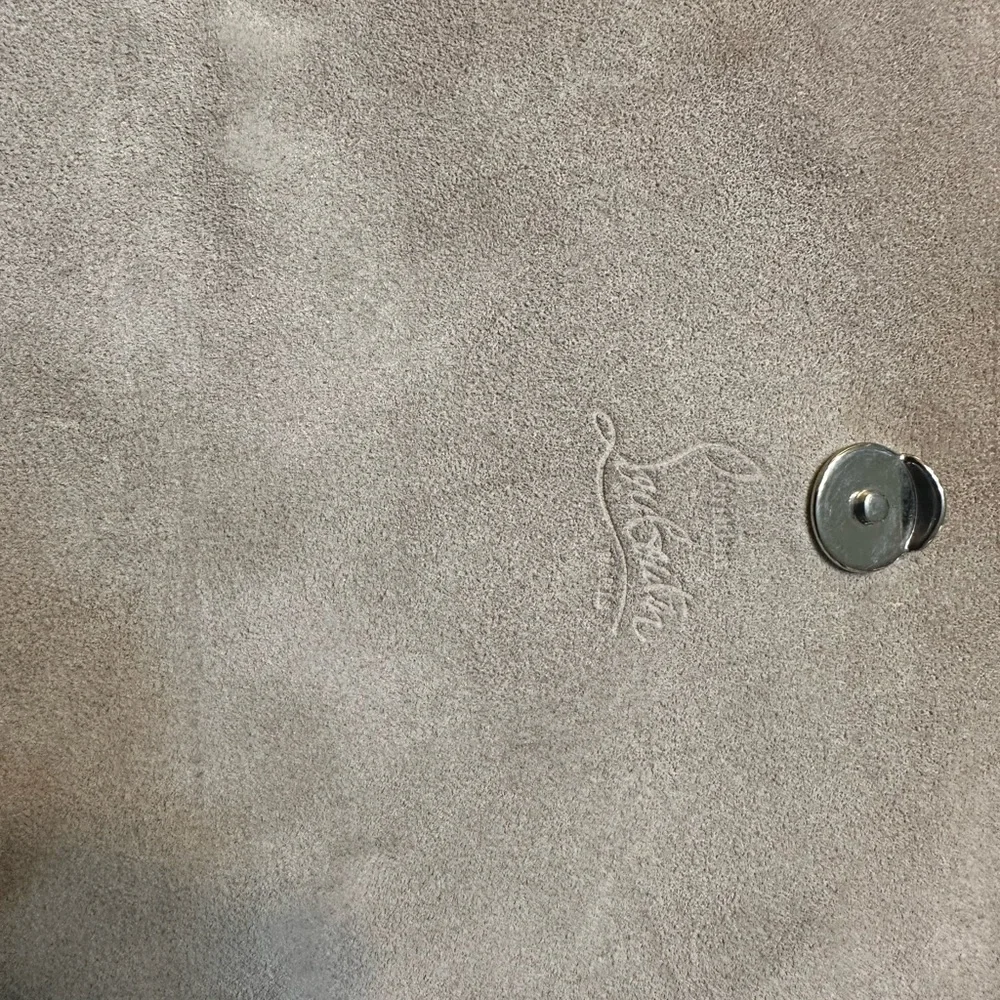 Christian Louboutin Paloma White Multi Metal Leather Clutch - Picture 5 of 8